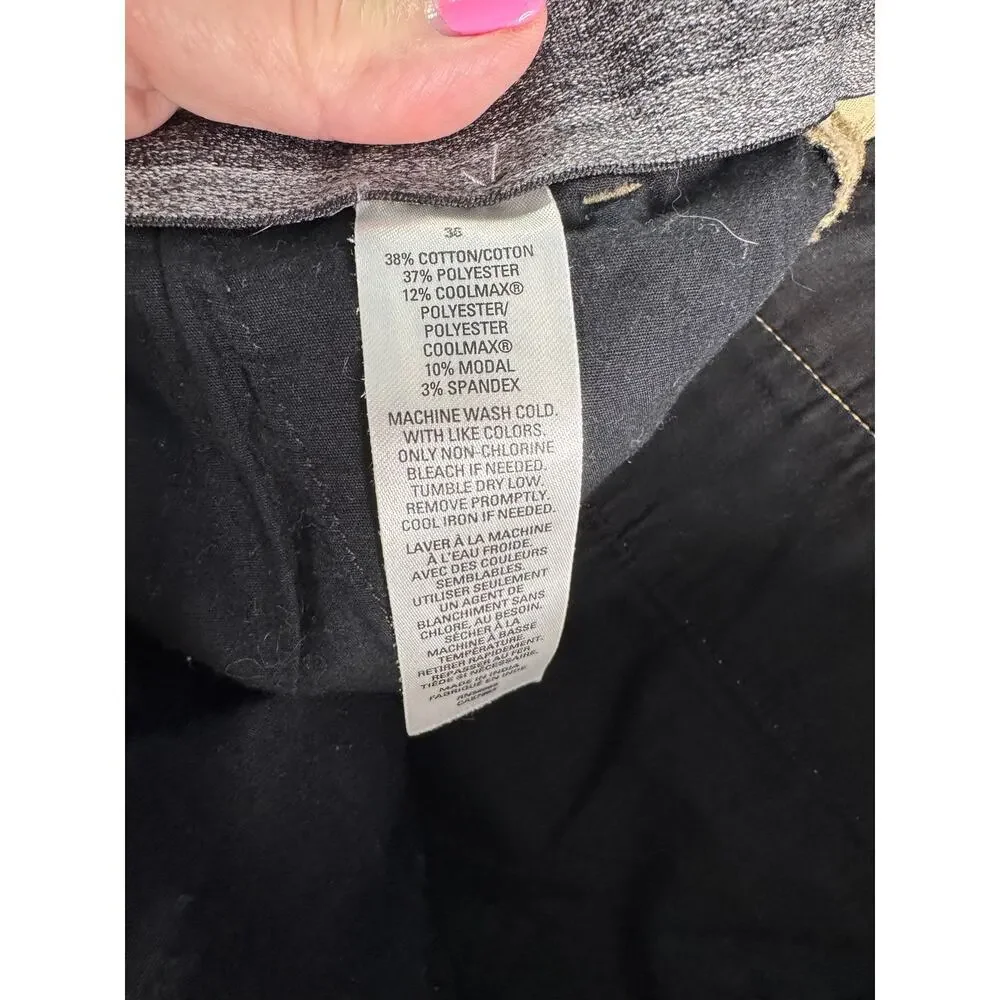 Nordstrom Tech-Smart Slim Fit Shorts Mens 36 Khaki Performance Stretch Casual
